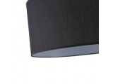 Arte Illumina Φωτιστικό Κρεμαστό Ύφασμα Μαύρο 1XΕ27 Max 15W Φ530Χ260mm SOHO (144-33072)