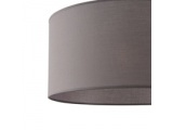 Arte Illumina Φωτιστικό Κρεμαστό Ύφασμα Γκρι 1XΕ27 Max 15W Φ530ΧX260/mm SOHO (144-33071)