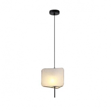 Arte Illumina Φωτιστικό Κρεμαστό Ύφασμα Ε14 ΜΑΧ 15W Φ250Χ900mm ΜΠΕΖ TOSCANY (144-33062)