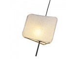 Arte Illumina Φωτιστικό Κρεμαστό Ύφασμα Ε14 ΜΑΧ 15W Φ250Χ900mm ΜΠΕΖ TOSCANY (144-33062)