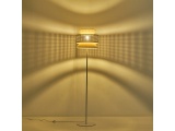 Arte Illumina Φωτιστικό Επιδαπέδιο Ύφασμα 1XE27 Max 15W 350X1450mm MΠΕΖ - Ματ Άσπρο ISLA (144-33054)