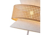 Arte Illumina Φωτιστικό Επιδαπέδιο Ύφασμα 1XE27 Max 15W 350X1450mm MΠΕΖ - Ματ Άσπρο ISLA (144-33054)