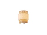 Arte Illumina Απλίκα Τοίχου Ύφασμα 1XE27 Max 15W 260X460mm MΠΕΖ - Ματ Άσπρο ISLA (144-33053)