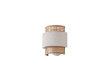 Arte Illumina Απλίκα Τοίχου Ύφασμα 1XE27 Max 15W 260X460mm MΠΕΖ - Ματ Άσπρο ISLA (144-33053)