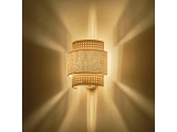Arte Illumina Απλίκα Τοίχου Ύφασμα 1XE27 Max 15W 260X460mm MΠΕΖ - Ματ Άσπρο ISLA (144-33053)
