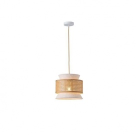 Arte Illumina Φωτιστικό Κρεμαστό Ύφασμα 1XE27 Max 15W 260X1260mm ΜΠΕΖ - Ματ Άσπρο ISLA (144-33051)