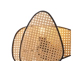 Arte Illumina Απλίκα Τοίχου ΡΑΤΤΑΝ 1XE27 Max 15W 430Χ300mm Καφέ - Μαύρο KAI (144-33036)