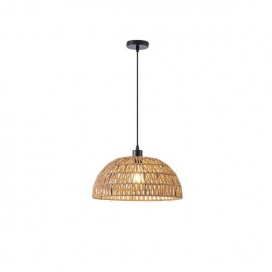 Arte Illumina Φωτιστικό Κρεμαστό 1XE27 Max 15W 390X1270mm Καφέ ΡΑΤΤΑΝ VENTO (144-32013)