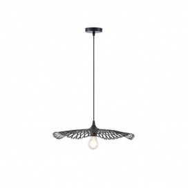 Arte Illumina Φωτιστικό Μπαμπού 1XE27 Max 15W 475X1160mm Μαύρο CROSSLINE (144-31011)