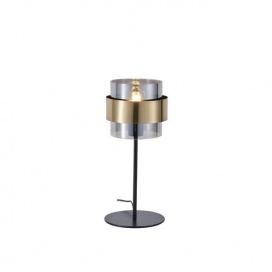 Arte Illumina Φωτιστικό Επιτραπέζιο E27 Max 15W 180X415mm Μαύρο Χρυσό RELIAC (144-28543)