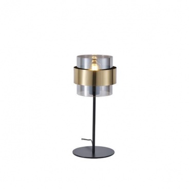 Arte Illumina Φωτιστικό Επιτραπέζιο E27 Max 15W 180X415mm Μαύρο Χρυσό RELIAC (144-28543)