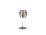 Arte Illumina Φωτιστικό Επιτραπέζιο E27 Max 15W 180X415mm Μαύρο Χρυσό RELIAC (144-28543)