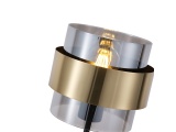 Arte Illumina Φωτιστικό Επιτραπέζιο E27 Max 15W 180X415mm Μαύρο Χρυσό RELIAC (144-28543)