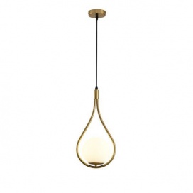 Arte Illumina Φωτιστικό Κρεμαστό Γυαλί 1XE27 Max 15W 210X1490mm Άσπρο ORBA (144-28517)