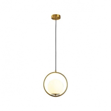 Arte Illumina Φωτιστικό Κρεμαστό ΓυαλίΜονόφωτο 1XE27 Χρυσό Φ25*H25CM (144-28501)