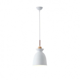 Arte Illumina Φωτιστικό Κρεμαστό Μεταλλικό1XΕ27 Max 15W 195X1294mmΆσπρο SIMPLO (144-24137)