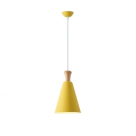 Arte Illumina Φωτιστικό Κρεμαστό Μεταλλικό1XΕ27 Max 15W 200X1380mm Κίτρινο SIMPLO (144-24128)