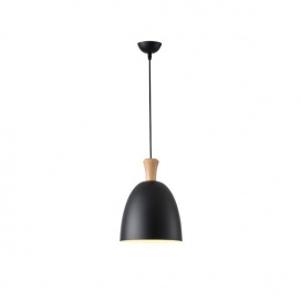 Arte Illumina Φωτιστικό Κρεμαστό Μεταλλικό1XΕ27 Max 15W 230X230mm Μαύρο SIMPLO (144-24123)