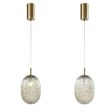 Arte Illumina ΓυαλίΝΟ Φωτιστικό Κρεμαστό ΚΟΝΙΑΚ 1XE14 Max 25W 150X230mm CANDY (144-24103)