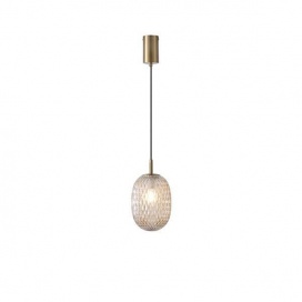 Arte Illumina ΓυαλίΝΟ Φωτιστικό Κρεμαστό Λευκό 1XE14 Max 25W 150X230mm CANDY (144-24101)