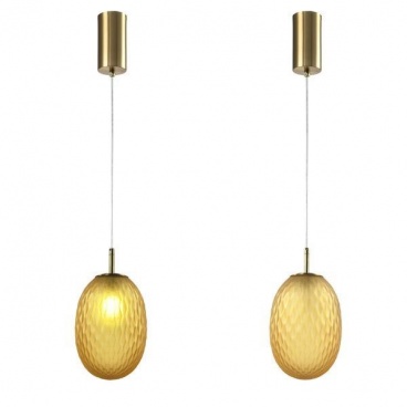 Arte Illumina ΓυαλίΝΟ Φωτιστικό Κρεμαστό ΜΕΛΙ 1XE14 Max 25W 150X230mm CANDY (144-24100)