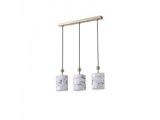 Arte Illumina Κρεμαστό Φωτιστικό Τρίφωτο 3XE14 ΜΑΧ 15W 570X130X1000mm VERONA (144-24068)