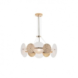 Arte Illumina KΡΕΜΑΣΤΟ Φωτιστικό Χρυσό 6XE14 ΜΑΧ 40W Φ560H670mm GLOW (144-24041)