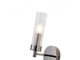 Arte Illumina Απλίκα Τοίχου Μέταλλο Γυαλί Μαύρη 1XE14 ΜΑΧ 15W 155Χ100Χ245mm VINY (144-24032)