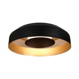 Arte Illumina Πλαφονιέρα Μαύρο -Χρυσό 20W 3000K 1482Lm Φ400mm STIGMA (144-18057)