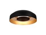 Arte Illumina Πλαφονιέρα Μαύρο -Χρυσό 20W 3000K 1482Lm Φ400mm STIGMA (144-18057)