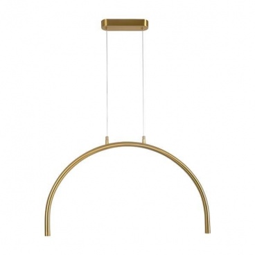 Arte Illumina Φωτιστικό Κρεμαστό AΛΟΥΜΙΝΙΟ ME METAΛΛΟ 5W 3000K 448lm 600x20x330mm Μπρονζέ APSIS (144-18031)