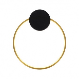 Arte Illumina Απλίκα Τοίχου LED AΛΟΥΜΙΝΙΟΥ 9W 3000K 702lm 300Χ340mm Μαύρο ME Μπρονζέ AERO (144-18022)