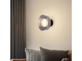 Arte Illumina Απλίκα Τοίχου Μέταλλο με Γυαλί LED 8W 3000K 624lm 200Χ200mm Μαύρο και Γραφίτης NIMBUS (144-18012)