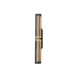 Arte Illumina Απλίκα TOIXOY LED 13W 3000K 1300lm 600X100mm Αλουμινίου Μαύρο -Χρυσό LUIS (144-17044)