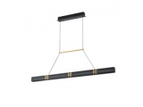 Arte Illumina Φωτιστικό Κρεμαστό LED 21W 3000K 2100lm 1200X1200mm Αλουμινίου Μαύρο -Χρυσό LUIS (144-17043)