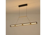 Arte Illumina Φωτιστικό Κρεμαστό LED 21W 3000K 2100lm 1200X1200mm Αλουμινίου Μαύρο -Χρυσό LUIS (144-17043)