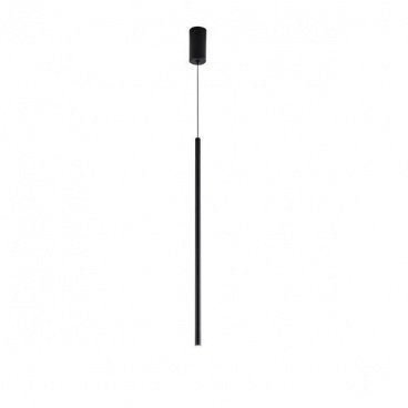 Arte Illumina Φωτιστικό Κρεμαστό LED 3W 3000K 300lm Φ60X1200mm Μαύρο Αλουμίνιο CASCADE (144-16080)