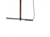 Arte Illumina Φωτιστικό Κρεμαστό LED 21W 3000K 2100lm 1400X60X1200mm Μέταλλο Μαύρο LINEA (144-16070)