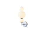 Arte Illumina Απλίκα Τοίχου Αλουμίνιο 12,6W 3000K 1440lm 175x450mm Λευκό BLOSSOM (144-15112)