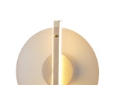 Arte Illumina Απλίκα Τοίχου LED AΛΟΥΜΙΝΙΟ με Γυαλί 10W 3000K 1200lm Φ300x1320mm MEΛΙ DISC (144-15086)