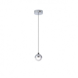 Arte Illumina Φωτιστικό Κρεμαστό Αλουμινίου LED 6W 3000Κ Φ10 Ασημί MELANIE (144-15078)