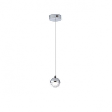 Arte Illumina Φωτιστικό Κρεμαστό Αλουμινίου LED 6W 3000Κ Φ10 Ασημί MELANIE (144-15078)