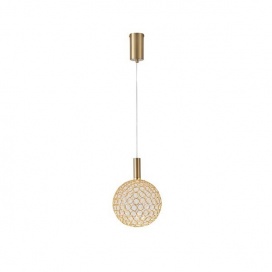 Arte Illumina Φωτιστικό Μονόφωτο Μέταλλο Οβάλ LED 6,3W 3000K 648lm Φ20x1588mm Ασημί PERFORATO (144-15068)
