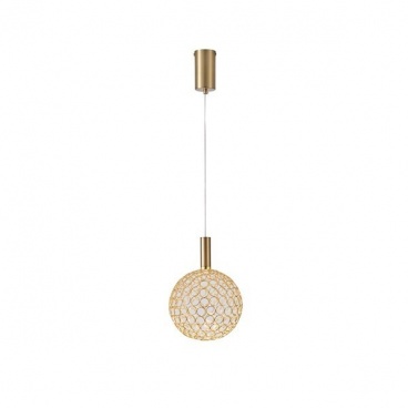 Arte Illumina Φωτιστικό Μονόφωτο Μέταλλο Οβάλ LED 6,3W 3000K 648lm Φ20x1588mm Ασημί PERFORATO (144-15068)