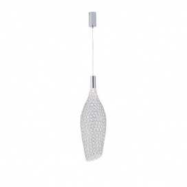 Arte Illumina Φωτιστικό Μονόφωτο Μέταλλο LED 7,6W 3000K 780lm 200x1960mm METAΛΛΟ Ασημί PERFORATO (144-15060)