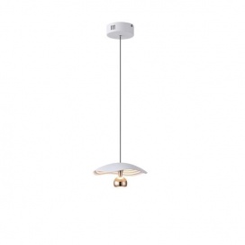 Arte Illumina Φωτιστικό Κρεμαστό Αλουμινίου LED 8W 3000Κ 400lm Φ230mm Χρυσό ENIGMA (144-15053)