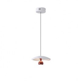 Arte Illumina Φωτιστικό Κρεμαστό Αλουμινίου LED 8W 3000Κ 400lm Φ230mm KOKKINO ENIGMA (144-15052)