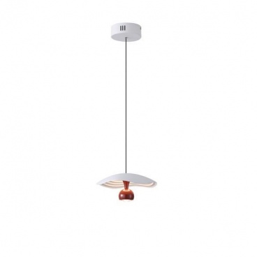 Arte Illumina Φωτιστικό Κρεμαστό Αλουμινίου LED 8W 3000Κ 400lm Φ230mm KOKKINO ENIGMA (144-15052)