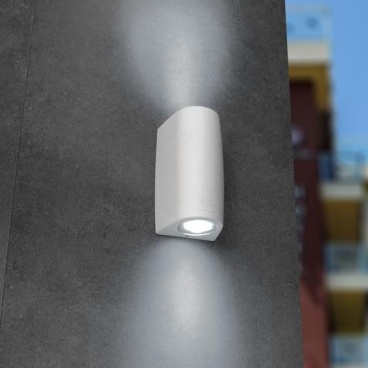 Fumagalli MARTA 90 2L Απλίκα Τοίχου Up-Down Λευκή GU10 2X3,5W 170X92mm (145-26271)