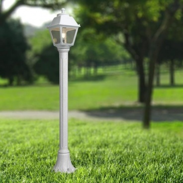 Fumagalli Κολωνάκι Δαπέδου MIZAR MARY Λευκό Τετράγωνο 180x1080mm Ε27 (145-26035)